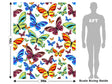 White Flutter Bug Vehicle Wrap Scale~Rwraps Series 914 White Flutter Bug Measurements~1