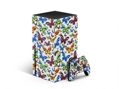white flutter bug XBOX DIY Decal