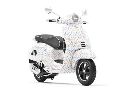 White Friends Astrology Vespa Scooter Wrap Film