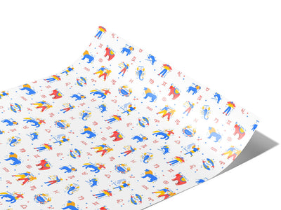 White Friends Astrology Vinyl Wraps~Rwraps Series 914 Digitally Printed Vinyl Wrap~0