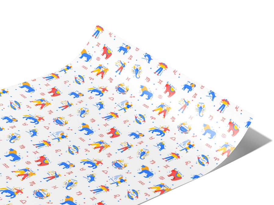 White Friends Astrology Vinyl Wraps~Rwraps Series 914 Digitally Printed Vinyl Wrap~0