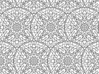 White Geometric Mandala Vinyl Wrap Pattern~Rwraps Series 914 Digitally Printed Vinyl Wrap~0