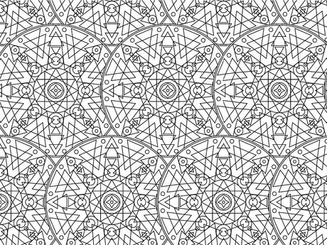White Geometric Mandala Vinyl Wrap Pattern~Rwraps Series 914 Digitally Printed Vinyl Wrap~0