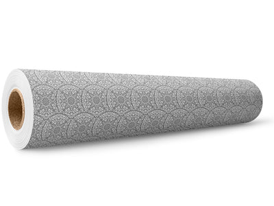 White Geometric Mandala Wrap Film Wholesale Roll~Rwraps Series 914 Digitally Printed Vinyl Roll~5
