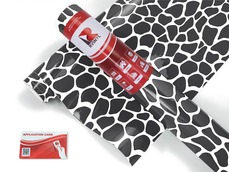 white giraffe animal print Craft Vinyl Roll