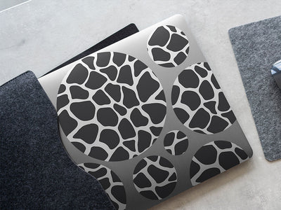 white giraffe animal print DIY Laptop Stickers