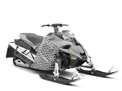 White Giraffe Custom Wrapped Snowmobile