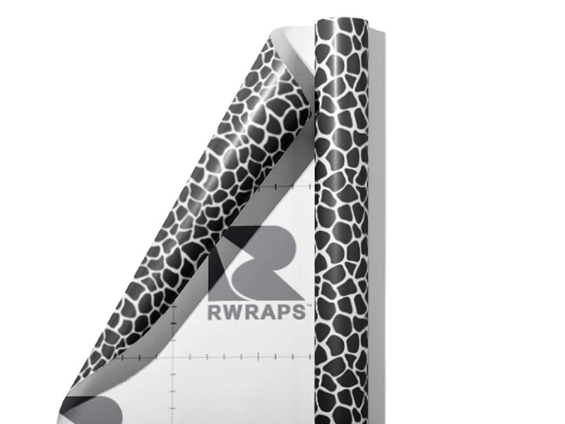White Giraffe Wrap Film Sheets~Rwraps Series 914 White Giraffe Scrolled Sheet~5
