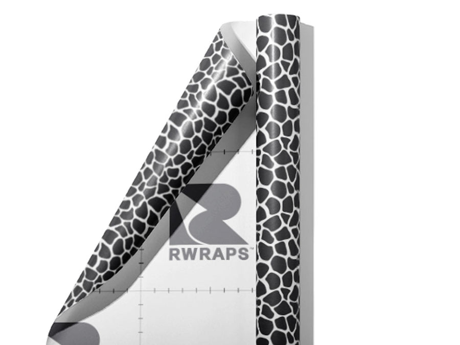 White Giraffe Wrap Film Sheets~Rwraps Series 914 White Giraffe Scrolled Sheet~5