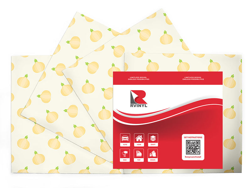 white grano vegetable Craft Vinyl Sheet Pack