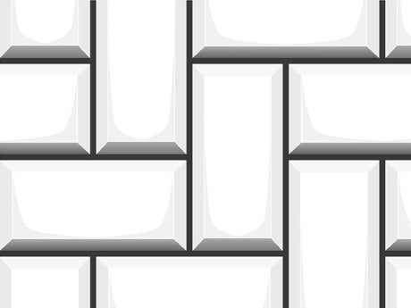 White  Brick Vinyl Wrap Pattern~Rwraps Series 914 Digitally Printed Vinyl Wrap~0