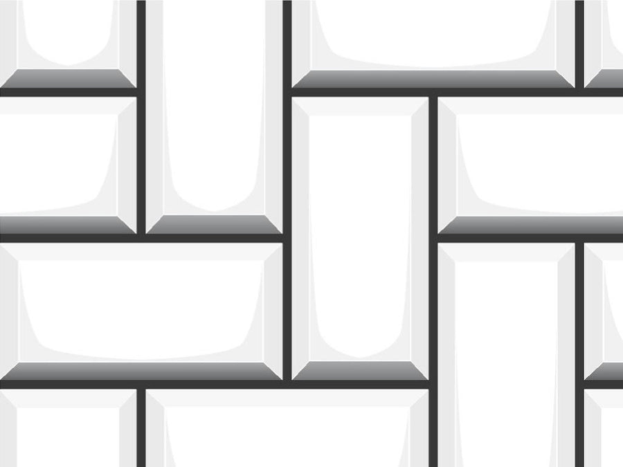 White  Brick Vinyl Wrap Pattern~Rwraps Series 914 Digitally Printed Vinyl Wrap~0