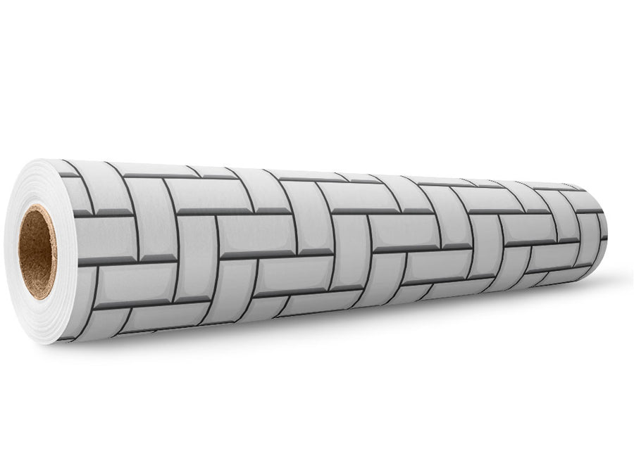 White  Brick Wrap Film Wholesale Roll~Rwraps Series 914 Digitally Printed Vinyl Roll~5