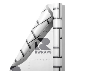White  Brick Wrap Film Sheets~Rwraps Series 914 White  Brick Scrolled Sheet~4