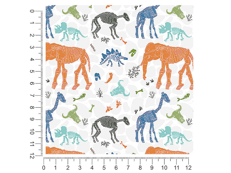 white ice dinosaur 1ft x 1ft Craft Sheets