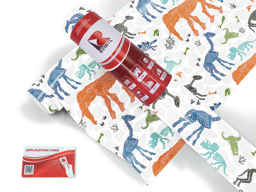 white ice dinosaur Craft Vinyl Roll