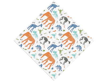 White Ice Dinosaur Vinyl Wrap Pattern