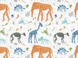 White Ice Dinosaur Vinyl Wrap Pattern~Rwraps Series 914 Digitally Printed Vinyl Wrap~0