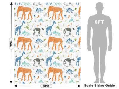 White Ice Dinosaur Vehicle Wrap Scale~Rwraps Series 914 White Ice Dinosaur Measurements~1