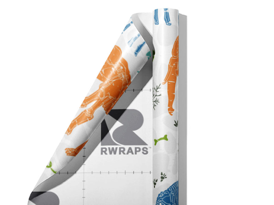 White Ice Dinosaur Wrap Film Sheets~Rwraps Series 914 White Ice Dinosaur Scrolled Sheet~3