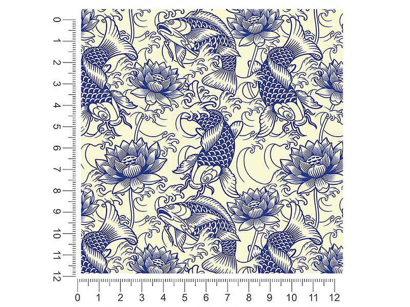 white koi salt water 1ft x 1ft Craft Sheets