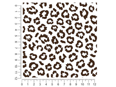 white leopard animal print 1ft x 1ft Craft Sheets