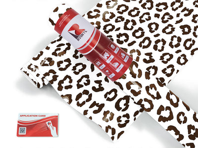 white leopard animal print Craft Vinyl Roll