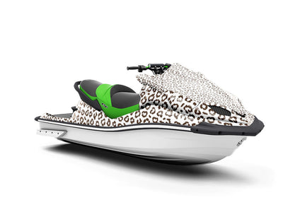 White Leopard Jet Ski Vinyl Customized Wrap