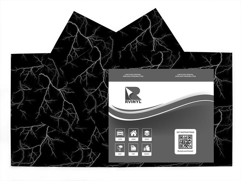 white lightning lightning Craft Vinyl Sheet Pack