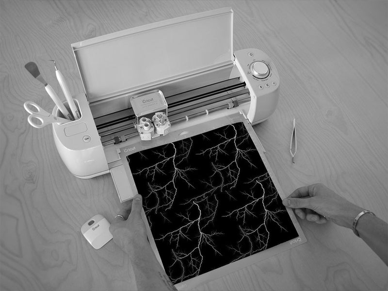 white lightning lightning Cricut Compatible Vinyl