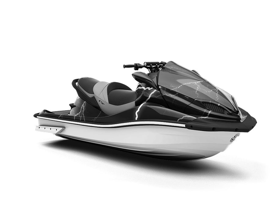 White Lightning Jet Ski Vinyl Customized Wrap