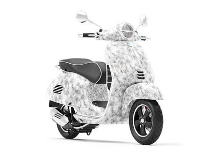 White  Marble Vespa Scooter Wrap Film