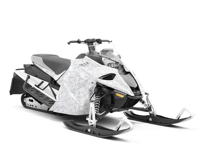 White Marmo Granite Custom Wrapped Snowmobile