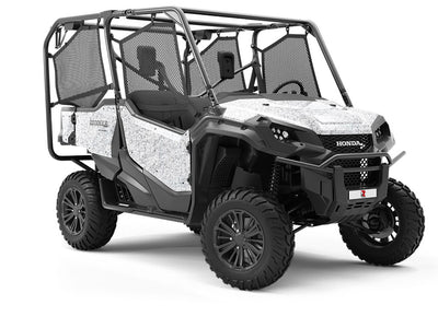 White Marmo Granite Utility Vehicle Vinyl Wrap