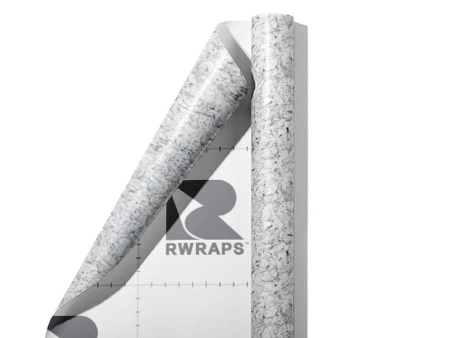 White Marmo Granite Wrap Film Sheets~Rwraps Series 914 White Marmo Granite Scrolled Sheet~3