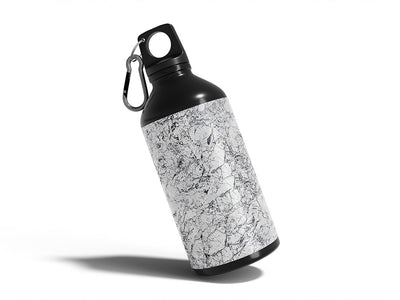 white marmo granite stone Water Bottle DIY Stickers
