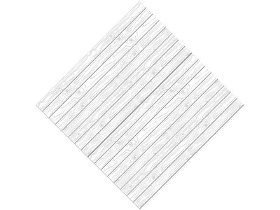 White  Wood Plank Vinyl Wrap Pattern