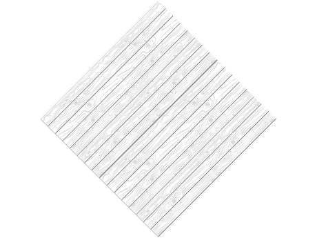 White  Wood Plank Vinyl Wrap Pattern