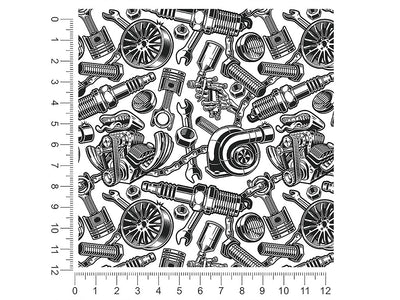 white motor gearhead 1ft x 1ft Craft Sheets