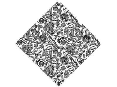 White Motor Cars Vinyl Wrap Pattern