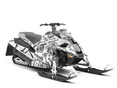White Motor Cars Custom Wrapped Snowmobile