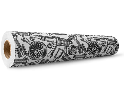 White Motor Cars Wrap Film Wholesale Roll~Rwraps Series 914 Digitally Printed Vinyl Roll~5