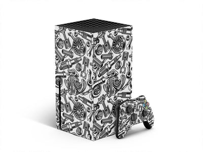 white motor gearhead XBOX DIY Decal
