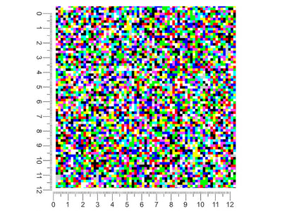 white noise pixel 1ft x 1ft Craft Sheets