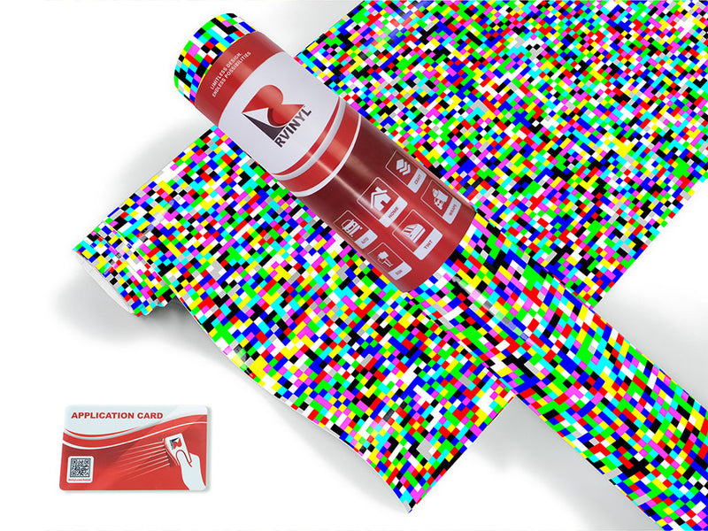white noise pixel Craft Vinyl Roll