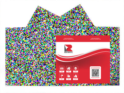 white noise pixel Craft Vinyl Sheet Pack