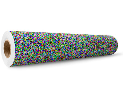 White Noise Pixel Wrap Film Wholesale Roll~Rwraps Series 914 Digitally Printed Vinyl Roll~5
