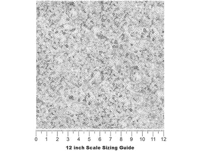 White Out Gemstone Vinyl Film Pattern Size 12 inch Scale~Rwraps White Out Gemstone Sizing Chart~2