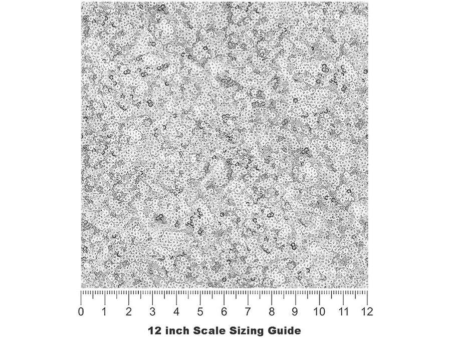 White Out Gemstone Vinyl Film Pattern Size 12 inch Scale~Rwraps White Out Gemstone Sizing Chart~2