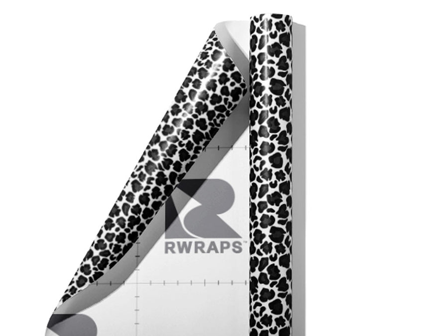 White Panther Wrap Film Sheets~Rwraps Series 914 White Panther Scrolled Sheet~5